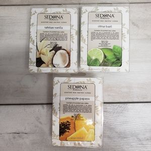 Lot 3 Sedona Botanica Scented Wax Warmer Cubes Scented New